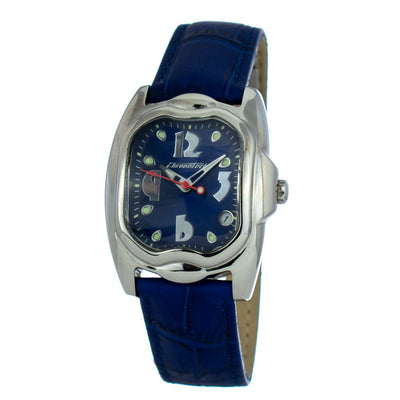 Chronotech Armbanduhr aus blauem Leder