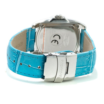 Chronotech Armbanduhr aus blauem Leder