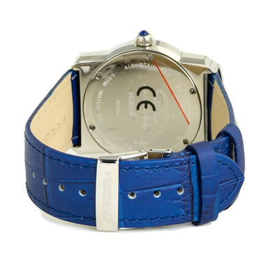 Chronotech Armbanduhr aus blauem Leder