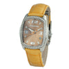Chronotech Orange Leather Dress Watch