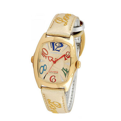 Chronotech Gold Leder Dress Watch