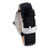 Chronotech Black Leather Dress Watch