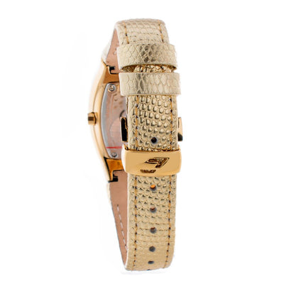 Chronotech Gold Leder Dress Watch