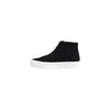 Calvin Klein Jeans Black Suede Leather Platform Sneakers