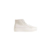 Calvin Klein Jeans Beige Suede Leather Platform Sneakers