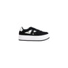 Calvin Klein Jeans Black Leather Platform Sneakers