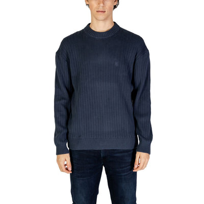 Calvin Klein Jeans Blue Cotton Sweatshirt