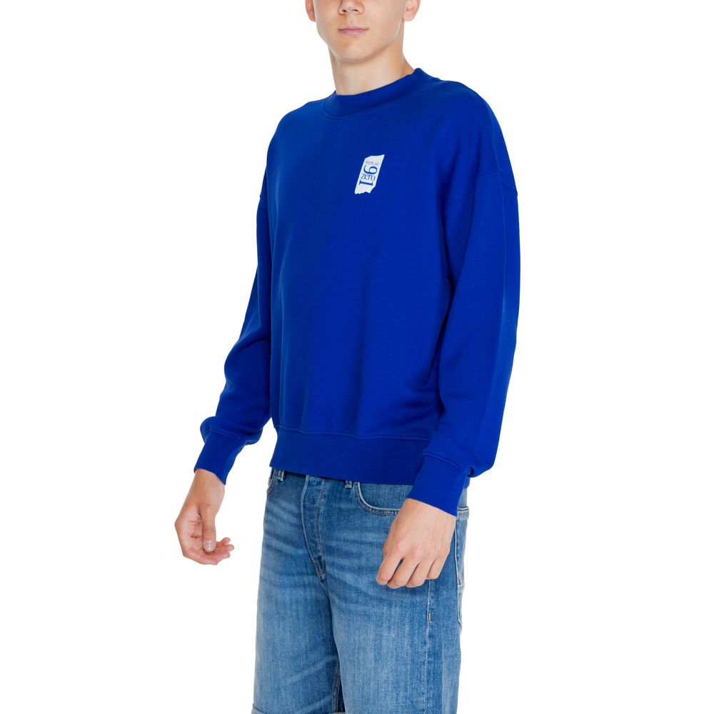 Replay – Blaues Baumwoll-Sweatshirt