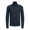 Jack Jones Blue Cotton Turtleneck
