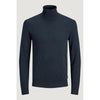 Jack Jones Blue Cotton Turtleneck