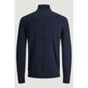 Jack Jones Blue Cotton Turtleneck