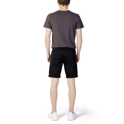 Jack Jones Black Cotton Shorts