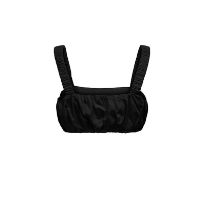 Nur schwarzes Baumwolltop