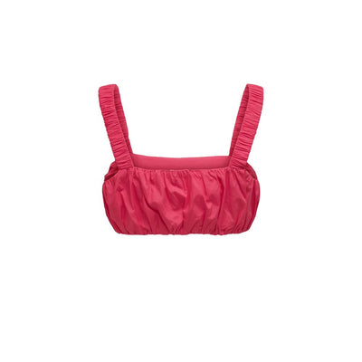 Nur orangefarbenes Baumwolltop