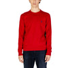 US POLO ASSN. Rotes Baumwoll-Sweatshirt