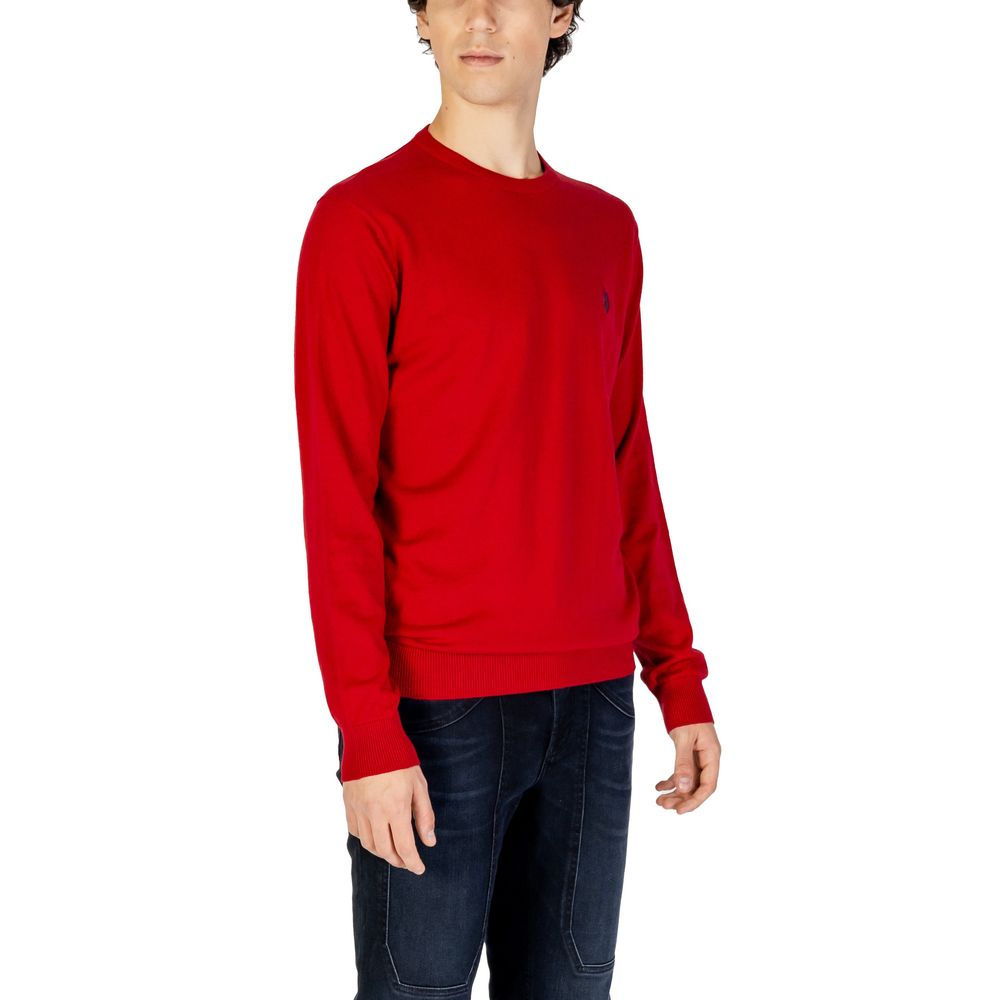 US POLO ASSN. Rotes Baumwoll-Sweatshirt