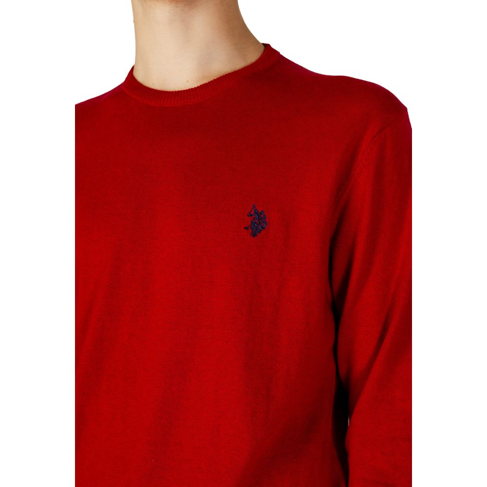 US POLO ASSN. Rotes Baumwoll-Sweatshirt