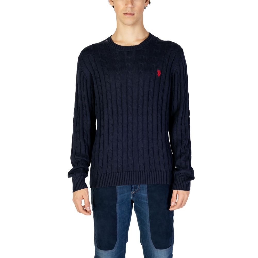 US POLO ASSN. Blaues Baumwoll-Sweatshirt