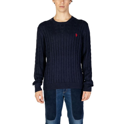 US POLO ASSN. Blaues Baumwoll-Sweatshirt