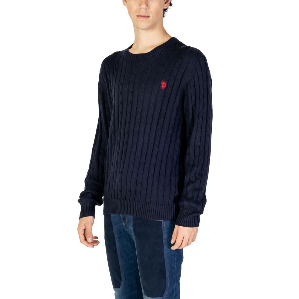 US POLO ASSN. Blaues Baumwoll-Sweatshirt