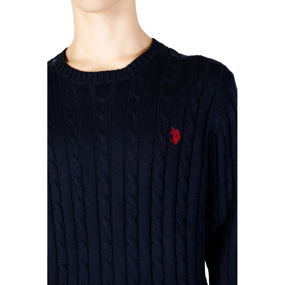 US POLO ASSN. Blaues Baumwoll-Sweatshirt