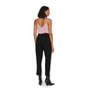 Vila Clothes Black Viscose Cropped Pants