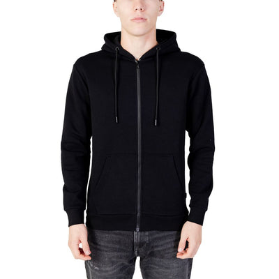 Jack Jones Black Polyester Hoodie