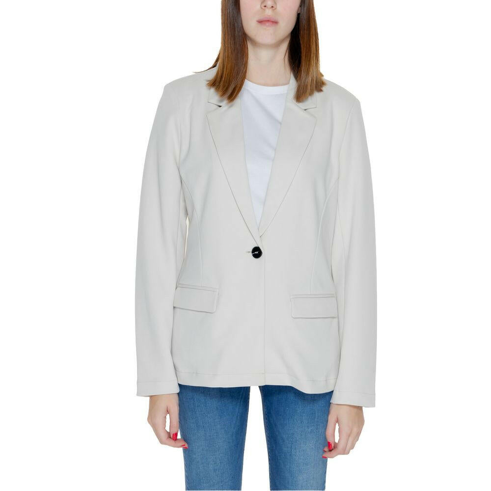 Only Beige Polyester Blazer