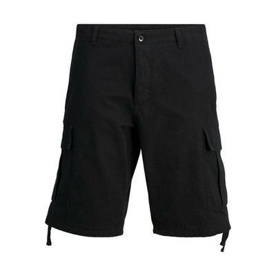 Jack Jones Black Cotton Bermuda Shorts