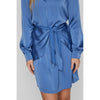 Vila Clothes Blue Recycled Polyester Short Dress