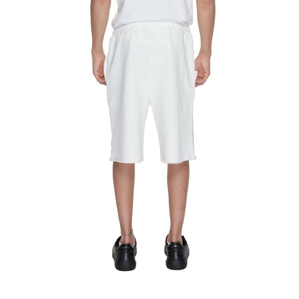 Underclub White Cotton Bermuda Shorts