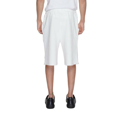 Underclub White Cotton Bermuda Shorts
