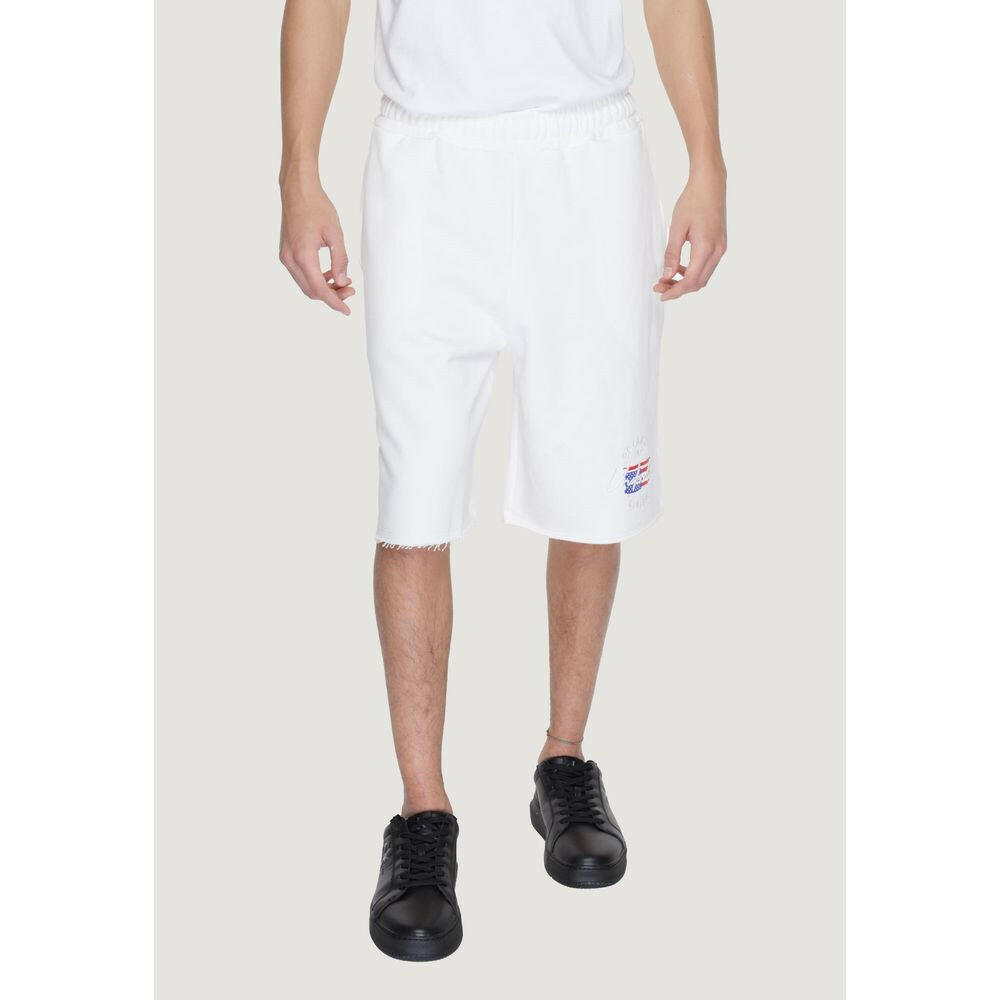 Underclub White Cotton Bermuda Shorts