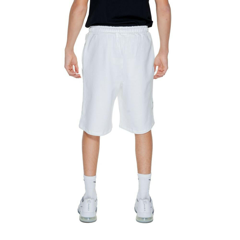 Underclub White Cotton Bermuda Shorts