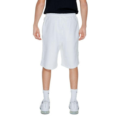 Underclub White Cotton Bermuda Shorts