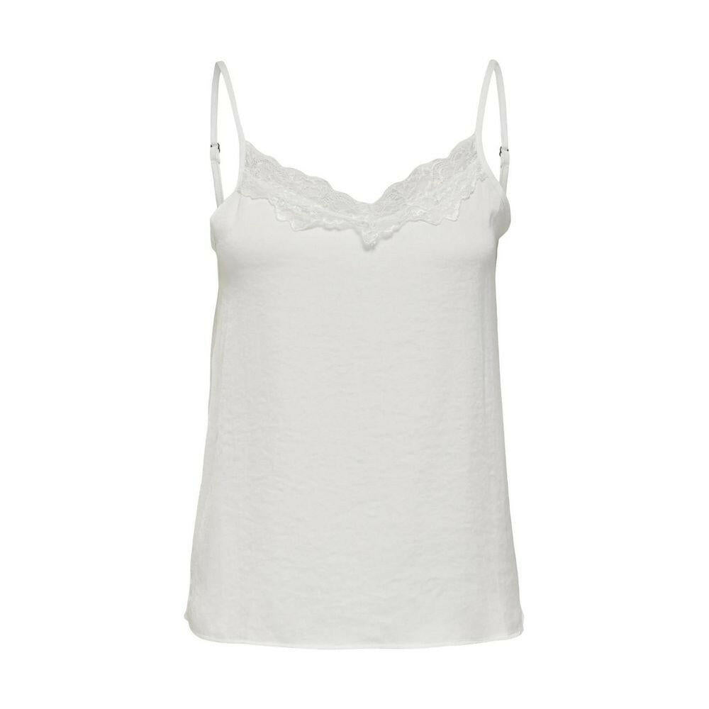 Jacqueline De Yong White Polyester Tank Tops