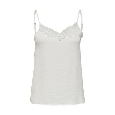 Jacqueline De Yong White Polyester Tank Tops