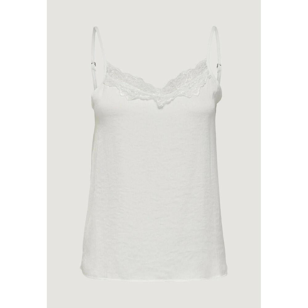 Jacqueline De Yong White Polyester Tank Tops