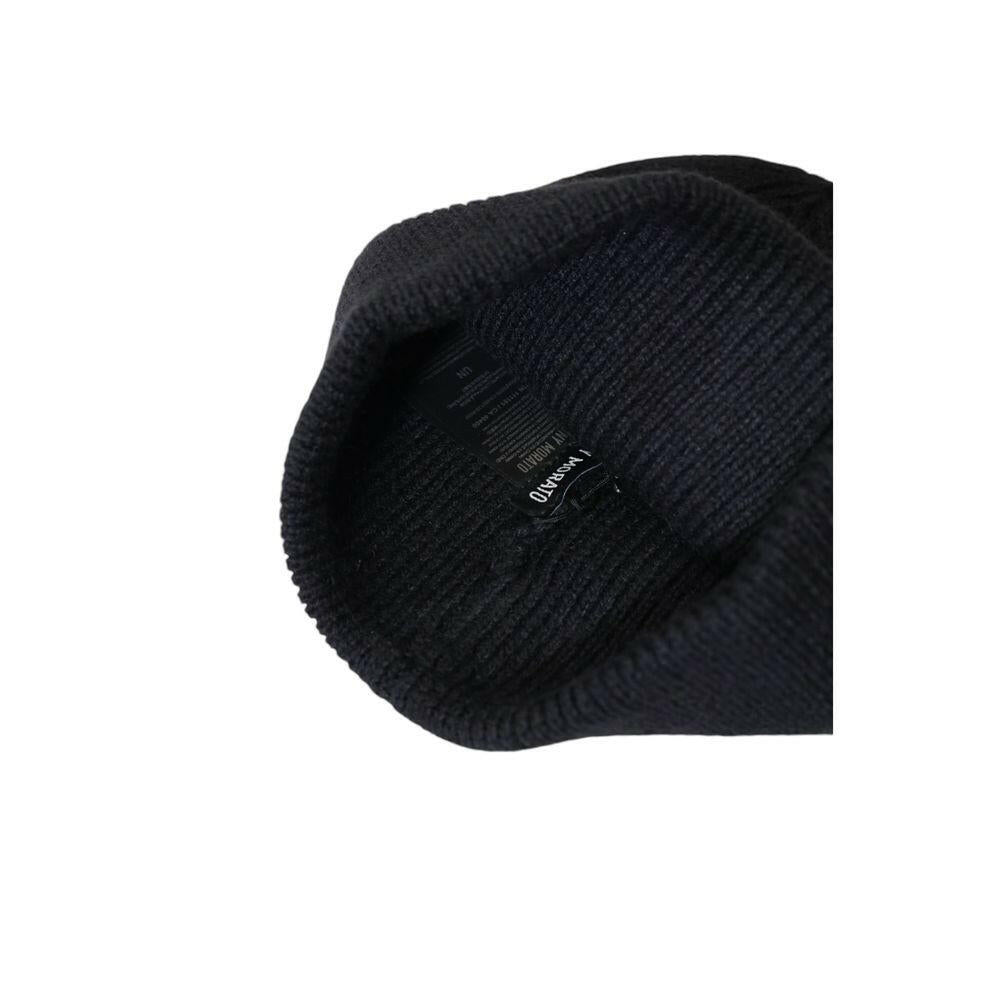 Antony Morato Black Wool Cap (Baseball Hat)