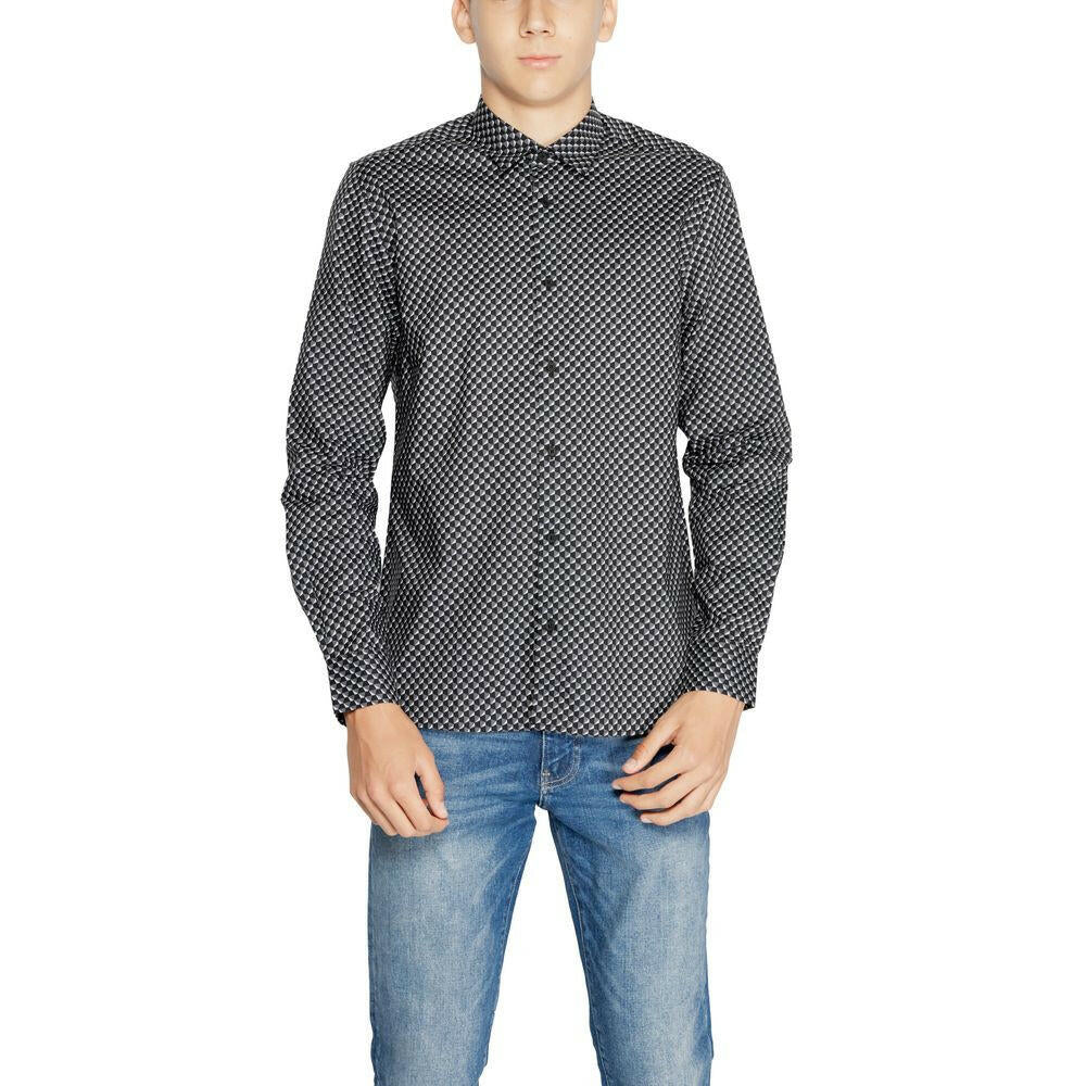 Chemise en coton gris Antony Morato