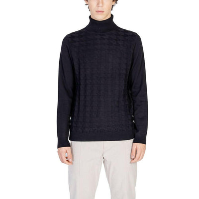 Antony Morato Black Cotton Turtleneck