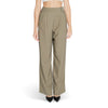 Morgan De Toi Green Cotton Casual Pants