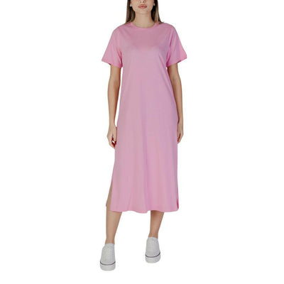 B.Young Multicolor Cotton Midi Dress