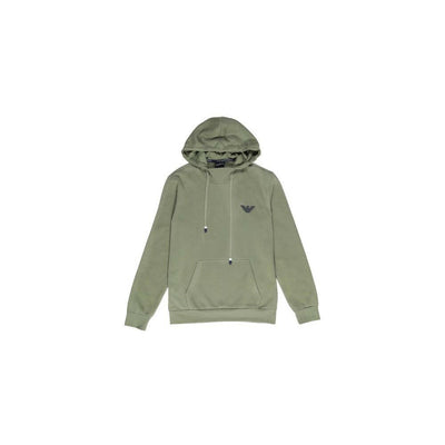 Emporio Armani Underwear Green Cotton Hoodie