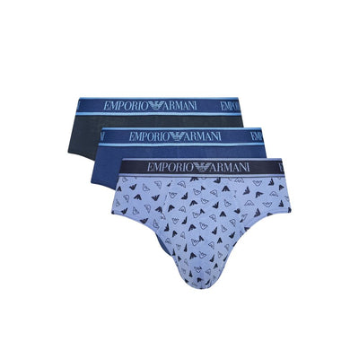 Emporio Armani Unterwäsche Blaue Baumwollslips