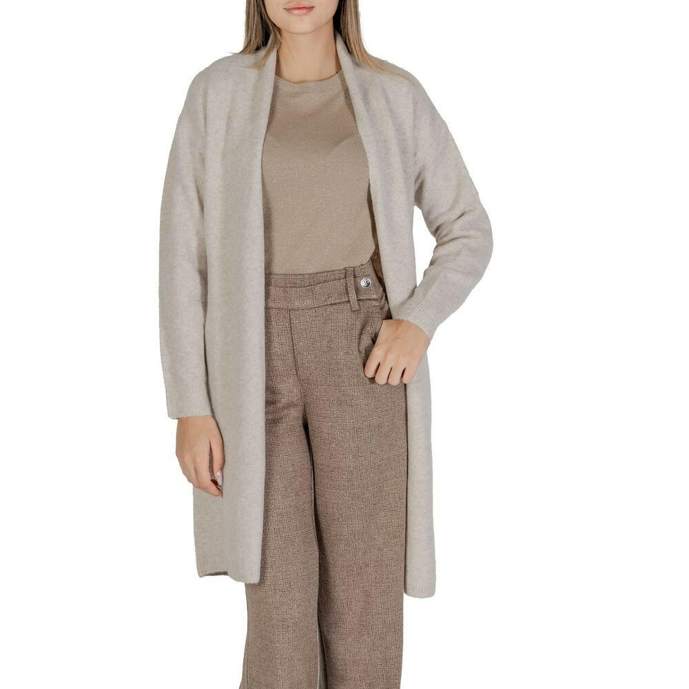 Cardigan en polyester beige Morgan De Toi