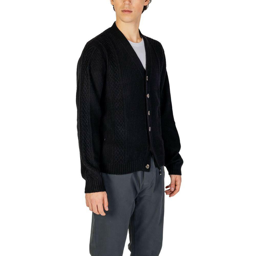 Cardigan noir en polyester Hamaki-Ho