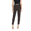 ICHI Brown Polyester Casual Pants