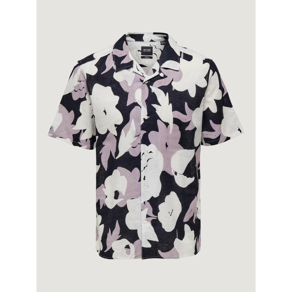 Chemise en lin violet Only &amp; Sons