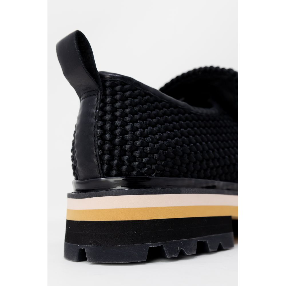 ASH Plateau-Pumps aus schwarzem Leder